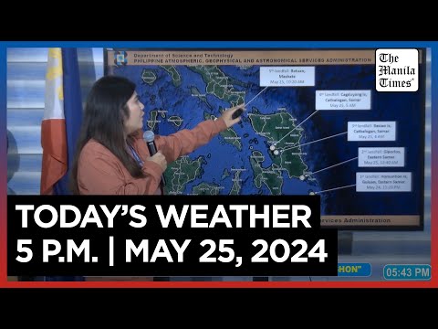 Today's Weather, 5 P.M. May 25, 2024