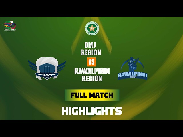 Full Match Highlights | DMJ Region vs Rawalpindi Region | National T20 Qualifier | Match 12 | MZA1T Full Match Highlights | DMJ Region vs Rawalpindi Region | National T20 Qualifier | Match 12 | MZA1T