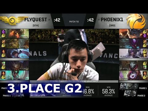 FlyQuest vs Phoenix1 Game 2 | 3rd Place Decider S7 NA LCS Spring 2017 | FLY vs P1 G2 1080p