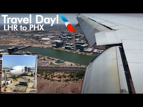 Flying from London Heathrow to Phoenix - American Airlines - Travel Day - Flight Highlights