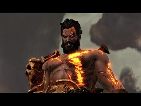 God of War 3 - Riding a Cyclops with Blades of Athena & Demo Music