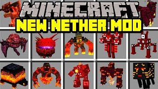 Minecraft NEW NETHER MOD! | TRAVEL TO NEW NETHER TO FIGHT BOSSES AND MOBS! | Modded Mini-Game