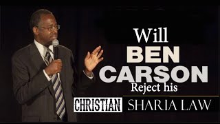 Ben Carson's Christian “Sharia" on Homosexuality, Adultery, Women’s rights and Apostasy.
Note: Our Intentions...