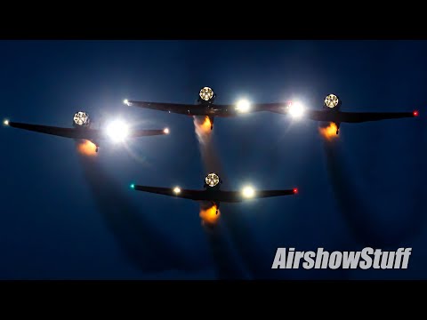 Aeroshell Aerobatic Team Night Show - EAA AirVenture Oshkosh 2021