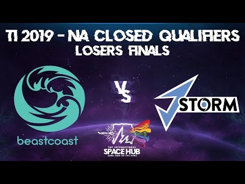 beastcoast vs J.Storm Game 1 - TI9 NA Regional Qualifiers: Losers' Finals