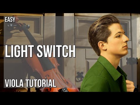 How to play Light Switch by Charlie Puth on Viola (Tutorial)