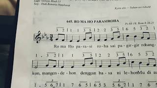 Download lagu Ro ma Ho parasiroha (BE 645) Datanglah ya sumber rahmat Come thou fount of every blessing mp3