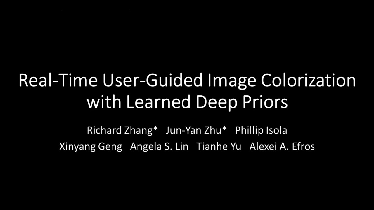 Real-Time User-Guided Image Colorization with Learned Deep Priors