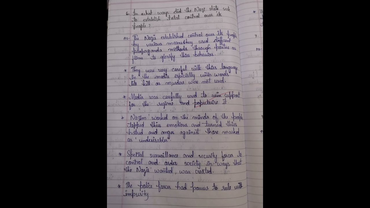 Nazims And The Raise OF Hitler Class 9 | History Chapter | Question&Answer Notes #cbse #shorts