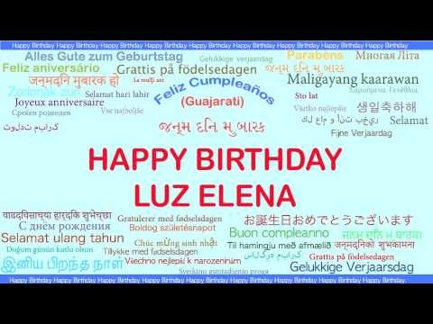 LuzElena   Languages Idiomas - Happy Birthday