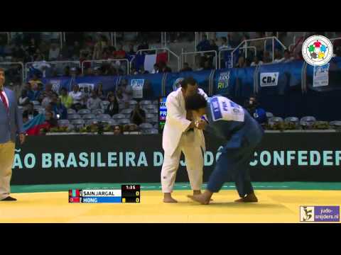 Judo World Championships Rio de Janeiro 2013: Sainjargal (MGL) - Hong (PRK) [-73kg]