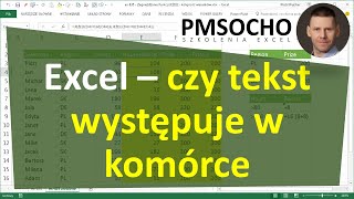 excel-685 - Czy tekst zawiera inny tekst (czy komórka zawiera określony tekst)