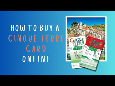 How to Buy a CINQUE TERRE CARD online (and AVOID the queues)!