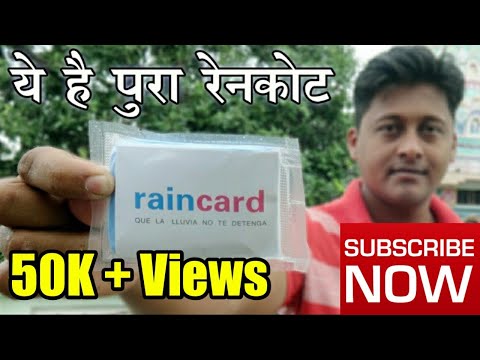 Unisex Pocket Rain Card Suppliers