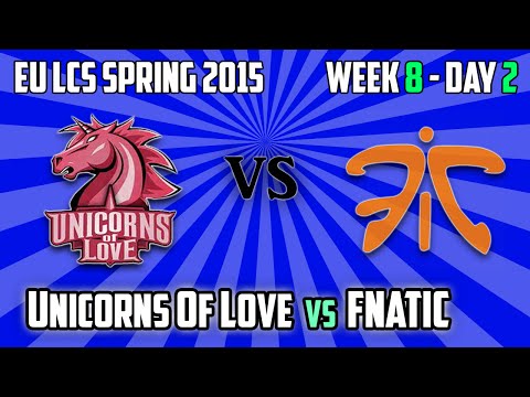 2. Unicorns of Love vs Fnatic - Highlights - EU LCS Spring 2015 - W8D2