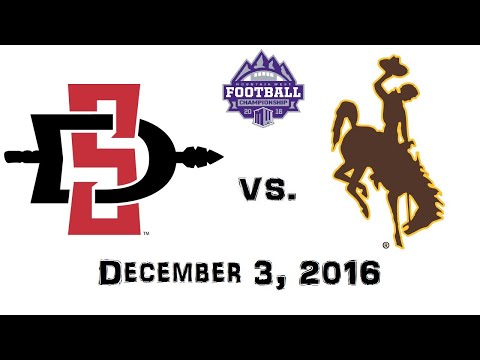 Mountain West Championship - December 3, 2016 - San Diego State Aztecs vs. Wyoming Cowboys Full Game