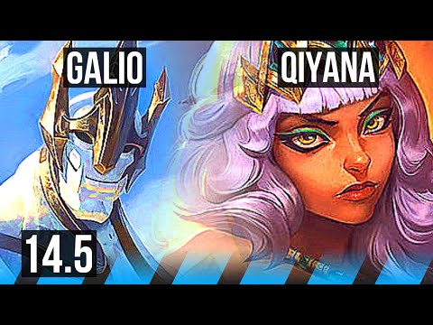 GALIO vs QIYANA (MID) | 5/1/14, 1300+ games | KR Master | 14.5