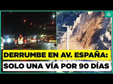 Derrumbe en Av. España: Trabajos se extenderán por 90 días en Valparaíso