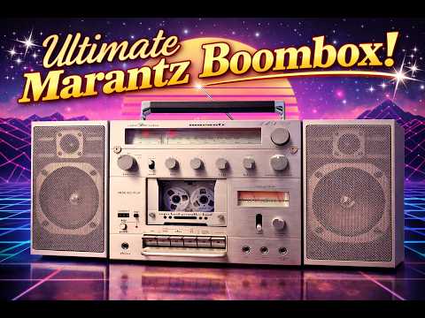 MARANTZ BOOMBOX 🌈MINT & RaRe🌈 Vintage Stereo Cassette Recorder image 8
