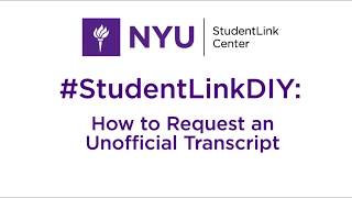 Requesting an Unofficial Transcript | #StudentLinkDIY