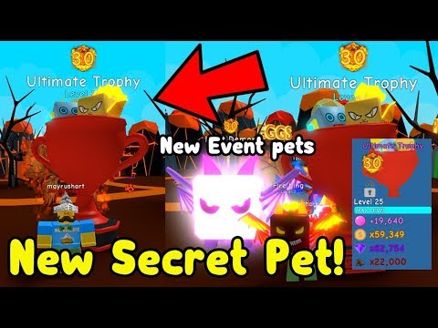 I Got The New Secret Pet Ultimate Trophy! Hatching New Event Pets - Bubble Gum Simulator