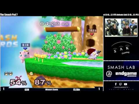 SP7 Winners Semis - GEM (Marth) vs CL|Bin (Jigglypuff)