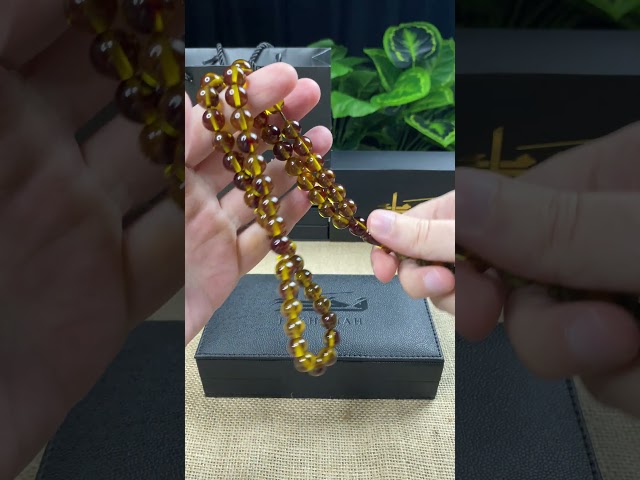 سبحة فاتوران بني زيتي - 51 خرزة