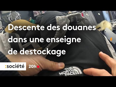 Customs raid on a discount store