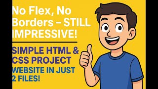 🌟 Sirf HTML & CSS – Aur Ban Gayi Ek Clean Website! 🎨💡