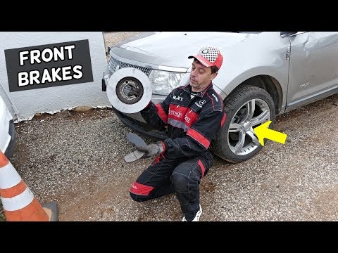 LINCOLN MKX FRONT BRAKE PADS AND DISC ROTORS REPLACEMENT