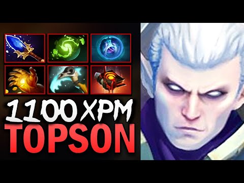 Invoker Gameplay with Linkens Like Topson - Dota 7.39