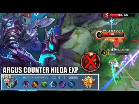 ARGUS COUNTER HILDA EXP LANER PALING DITAKUTI DI MYTIC | ARGUS OFFLANE CARRY GAME