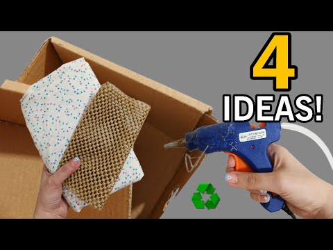 Transforming Cardboard, old fabric scraps: 4 Genius Recycling Ideas ♻️ I Make Many and sell