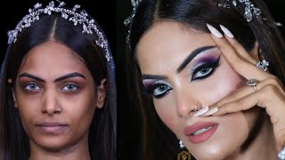 SANGEET HD Bride Wedding Makeup Step-by-Step Guide Jaldi Makeup Explained In few Min @pkmakeupstudio
