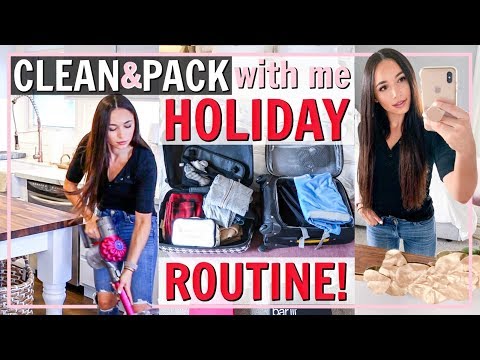 CLEANING ROUTINE FOR VACATION! HOW TO CLEAN BEFORE A TRIP! HOLIDAY SEASON | Alexandra Beuter Video