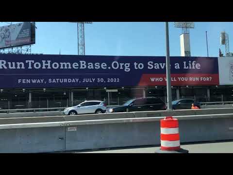 fenway park boston mass view from mass turnpike westbound lane july 22 2022 #fenwaypark #boston