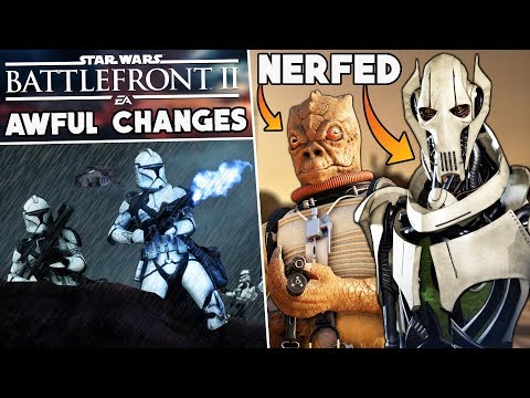 Battlefront 2 has made 10 AWFUL changes I HATE - Grievous & Bossk Nerf, Hero Blasters Broken + More!