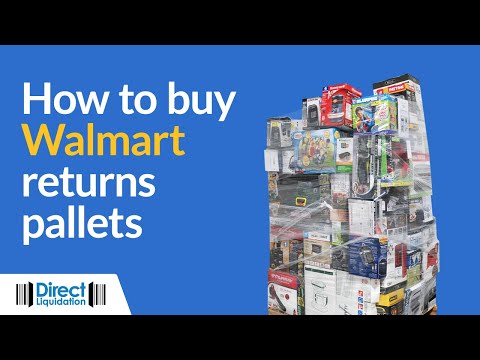 Part of a video titled How to Buy Pallets of Walmart Customer Returns - YouTube