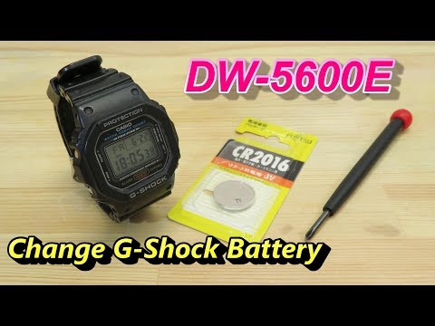 How to Replace CASIO G-Shock Battery DW-5600E
