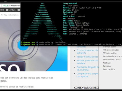 Montar y Desmontar ISO en Archlinux y derivadas
