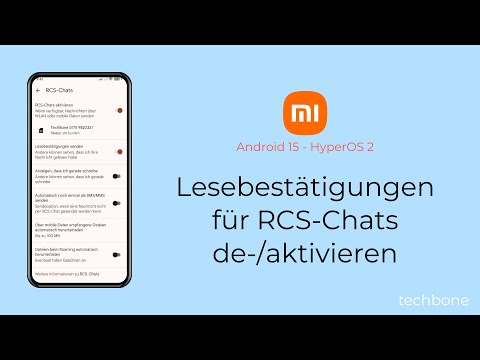 Lesebestätigungen für RCS-Chats aktivieren oder deaktivieren - Xiaomi [Android 15 - HyperOS 2]