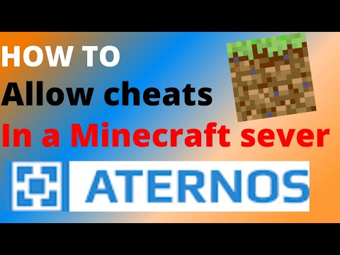 Gaming InDoor - How to allow cheats in a Minecraft server| (Aternos)| 2022