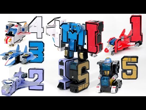 PowerFull Strength Five AirMaster Combined Figure 1To5 Transformation Numeric AutoBot Air Fighters