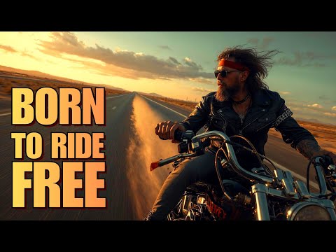 Born To Ride Free (Official Lyric Video) | Country Rock Biker Anthem 🏍️🔥