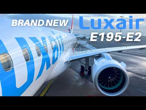 LUXAIR BRAND NEW EMBRAER 195-E2 (Economy) | Nice - Luxemburg | Flight Review