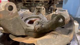 2007 to 2014 ford edge front wheel bearing replacement