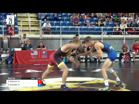 Junior FS 126 Round of 128 - Stone Moscovic (MI) vs. Nicholas Gonzales (CO)