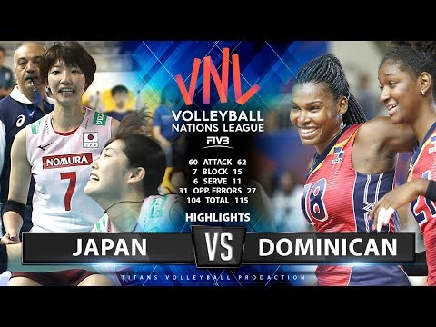 JAPAN vs DOMINICAN REPUBLIC - HIGHLIGHTS | Women's VNL 2019