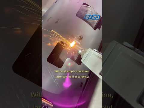 Make Sheet Metal Welding Easier: Demonstration of handheld laser tool! #sheetmetalfa #welding