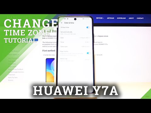 How to Change Date and Time in HUAWEI Y7a – Change Time Zone